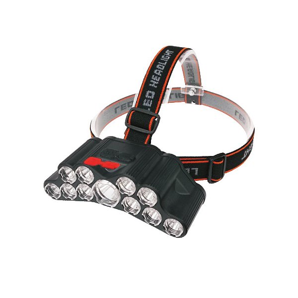Lanterna de Cabeça de Led Recarregável  1200 Lumens 11 Leds + Cob - FX-LT-02