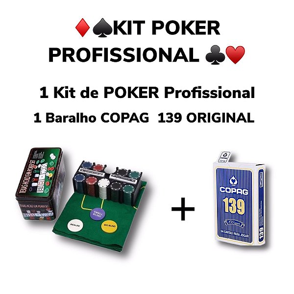 Kit Poker Profissional + Baralho Copag