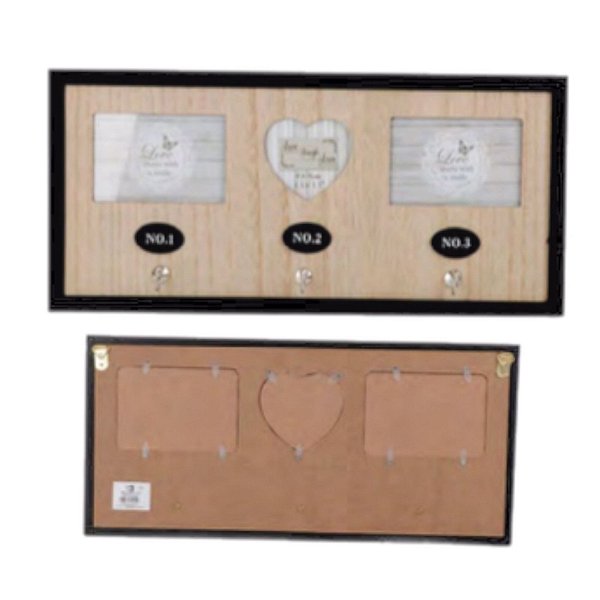 Porta Chaves Decorativo Com Porta Retrato 22x47cm - ENFT-185
