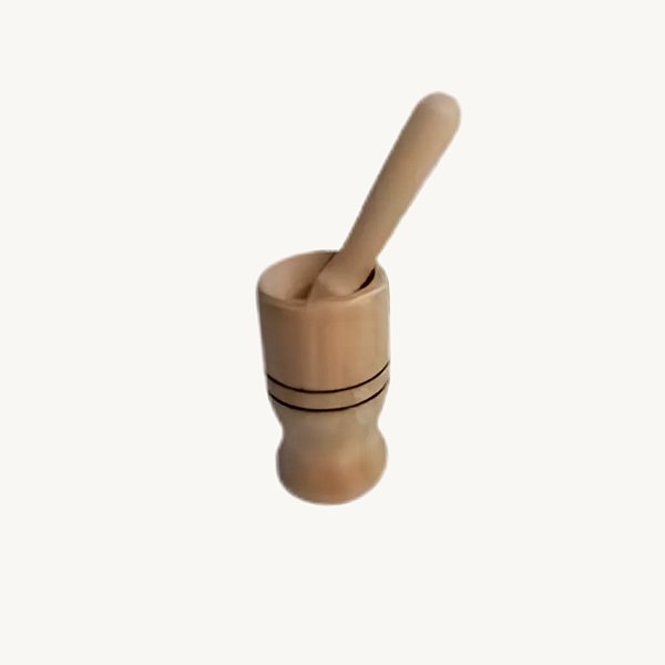 Pilão Com Socador De Madeira 10cm - Alves - 75