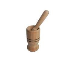Pilão Com Socador De Madeira 10cm - Alves - 75