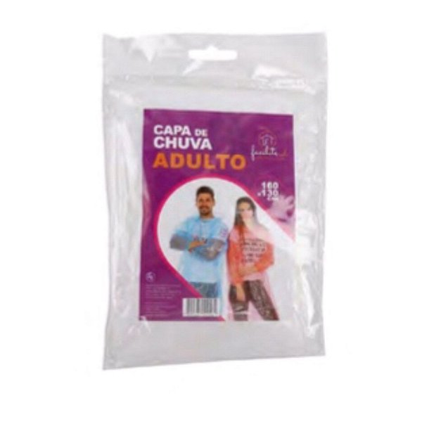 Capa de Chuva Adulto Unissex 130x160cm - CPC-11