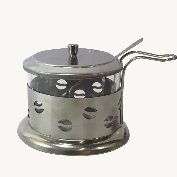 Açucareiro De Inox Com Colher - HM9280