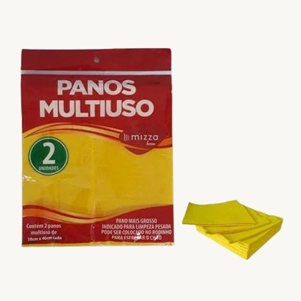 Kit com 2 Panos Multiuso para Limpeza - MH744-50
