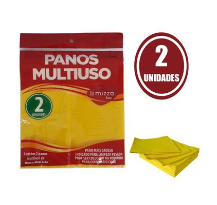 Kit com 2 Panos Multiuso para Limpeza - MH744-50
