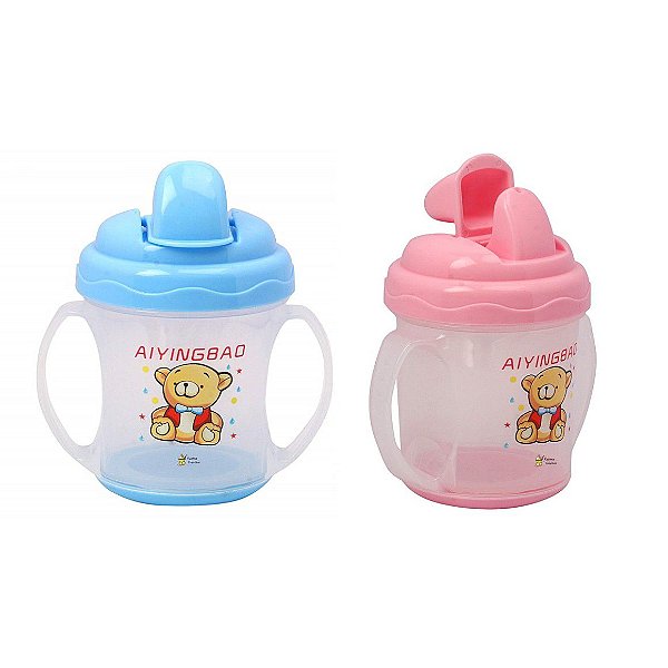 Garrafa Copo Infantil com Alça e Bico - AG9282
