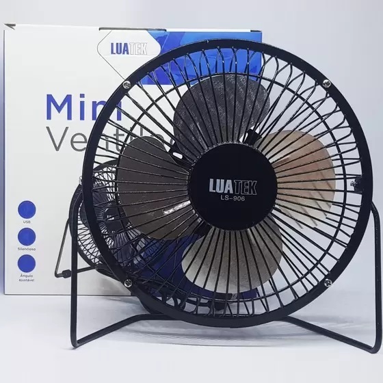Mini Ventilador De Mesa Recarregável Usb - LS-906