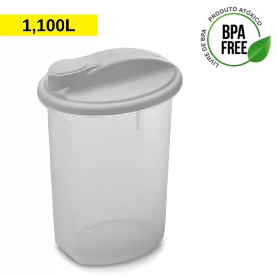 Jarra Garrafa 1,1L Com Tampa - 0080C