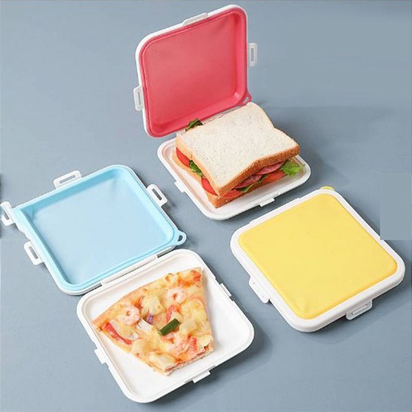 Sanduicheira com Tampa de Silicone e Travas Laterais  B-1262