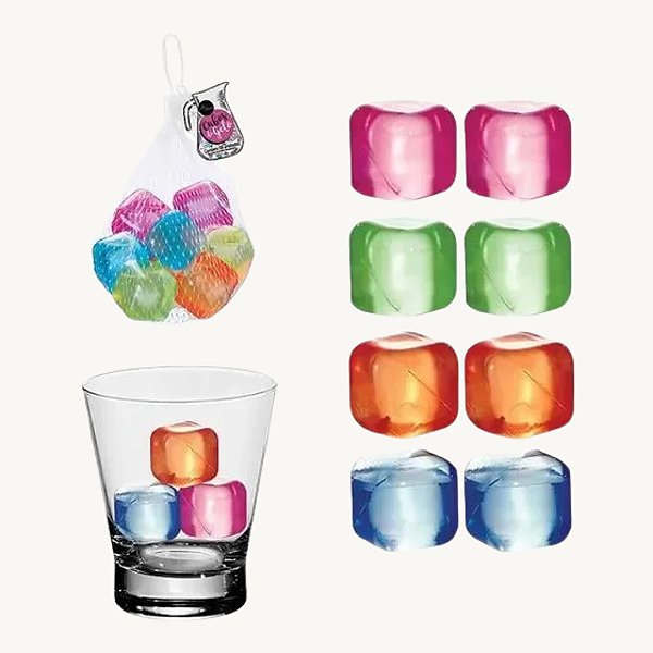Gelo Artificial Quadrado 8 Peças - PC190