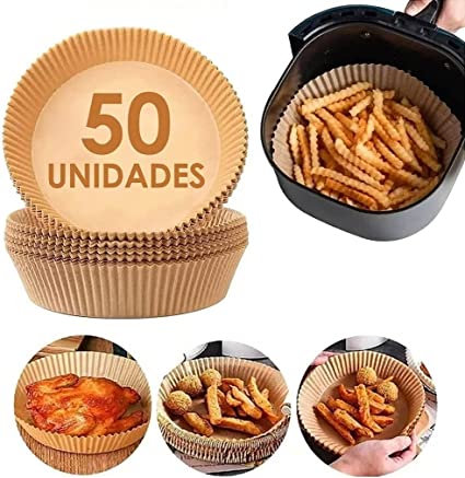 Kit 50 Formas Descartáveis Para Air Fryer 19,5x4,5cm - TRC5301