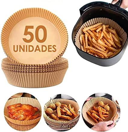 Kit 50 Formas Descartáveis Para Air Fryer 19,5x4,5cm - TRC5301
