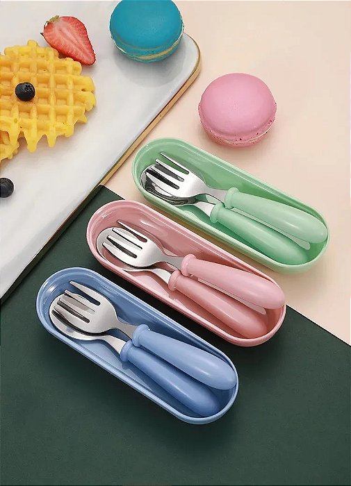 Estojo Porta Talher Colher e Garfo - B-1244