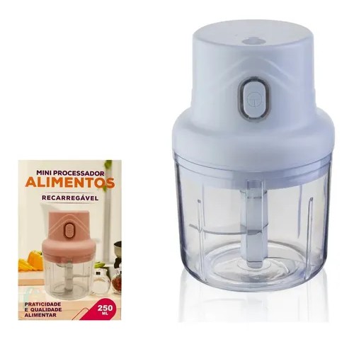 Processador Triturador Recarregável de Alimentos 3 Lâminas - USB UCO007