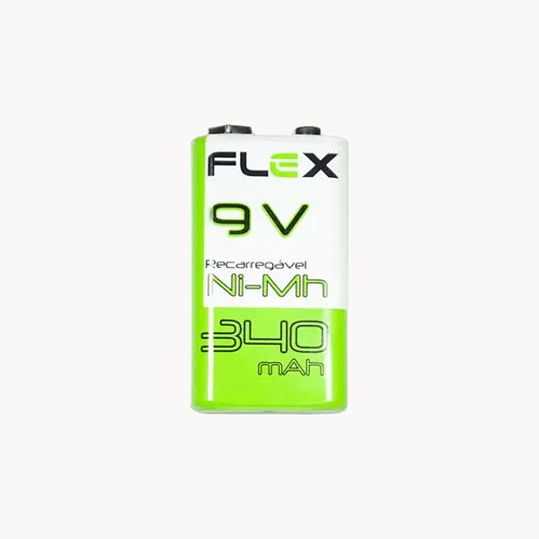 Bateria Recarregável 280mAh Ni-Mh 9V - FX-9V/34B1