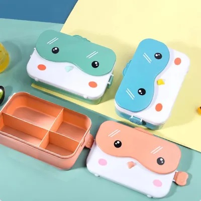 Pote Marmita De Plástico Pássaro + Talher BPA Free - B-1072