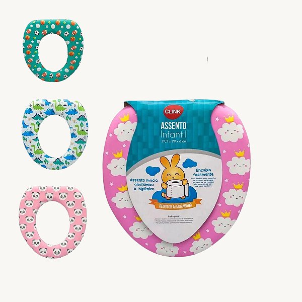 Assento Sanitário Infantil com Espuma e Alça - Clink - CK5214