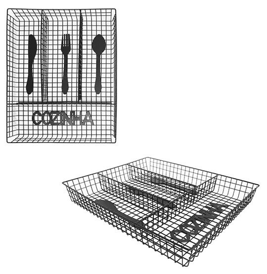 Gaveteiro Aramado para Talheres de Metal - AG3171
