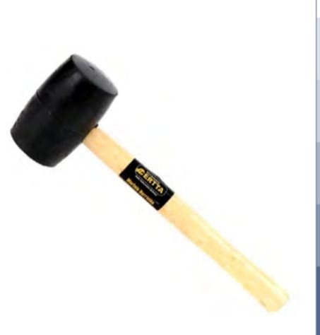Martelo De Borracha Cabo De Madeira 750G - FERR-211