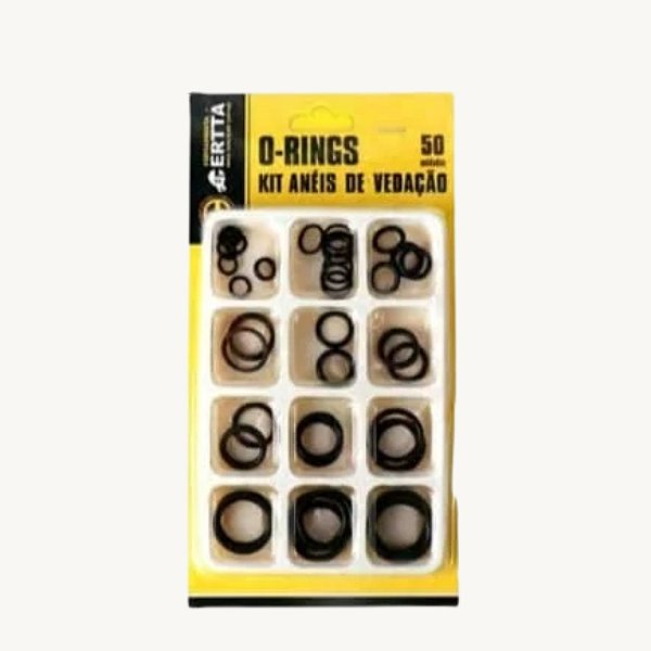Kit Anéis de Vedação 50 Pçs Diversos Tamanhos - FMA038
