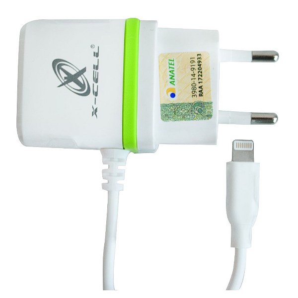 Carregador de Bateria para Telefone Celular X-CELL  MOD XC.XC-IPH.5/6 UR.3 Verde
