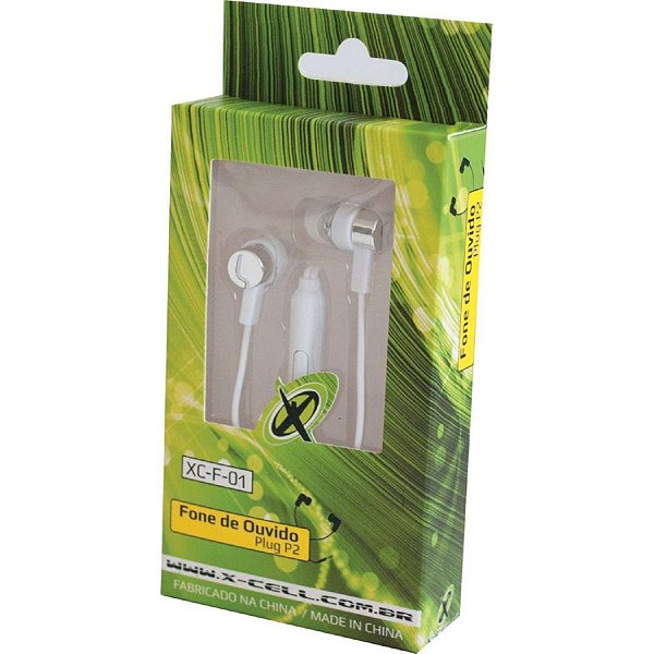 Fone de Ouvido XC- F-01 Branco  X-CELL DS Tools