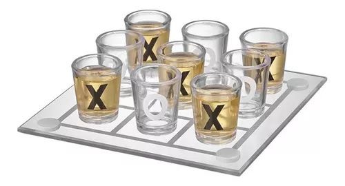 Jogo Da Velha Com Copos Drink Shot Dose 10ml