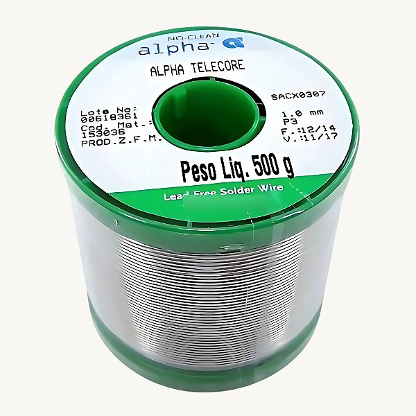 Solda Alpha Telecore SACX0307 0,5mm 500G