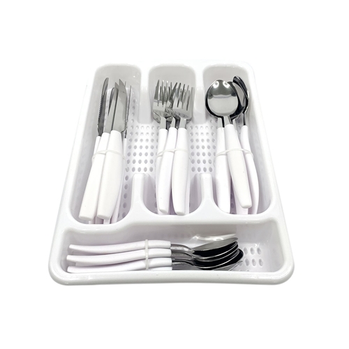 Jogo De Talheres Com Porta Talheres Organizador - 25 Pçs - LT23061