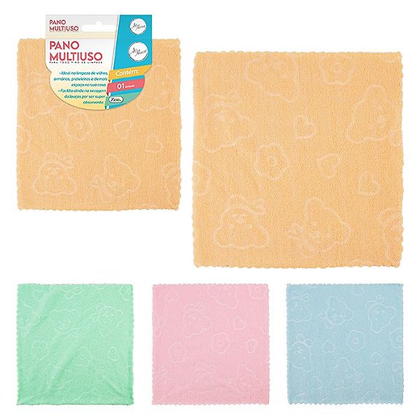 Pano Multiuso Flanela 30x30cm - ZU889