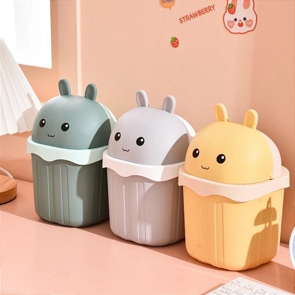 Mini Lixeira De Mesa Coelho - HU54892