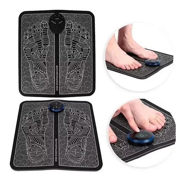 Tapete Massageador Elétrico Pês Relaxante Muscular - MA-860