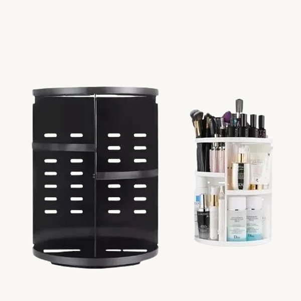Organizador Porta Maquiagem 360° Giratório Transparente - AG9046