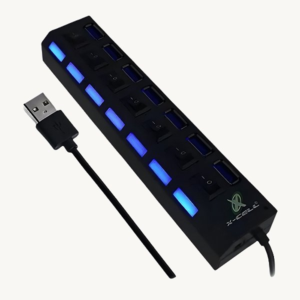 HUB USB 3.0 - 7 Portas - XC-HUB-7 X-Cell