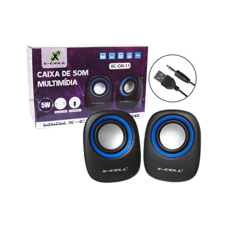 Caixa de som Multimidia 5W - XC-CM-11 - X-CELL