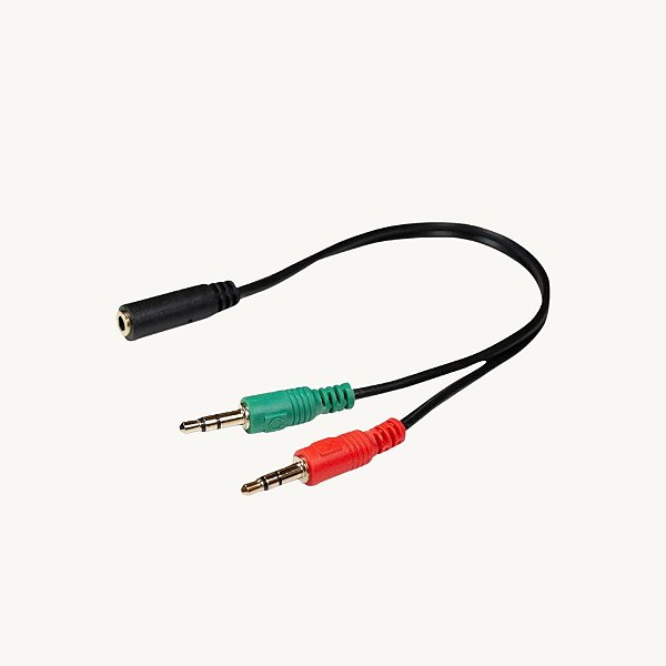Cabo Adaptador Headset PC e Notebook Fone XC-ADP-21 -X-Cell