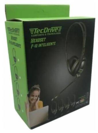 Fone de ouvido headset F-10 inteligente TecDrive