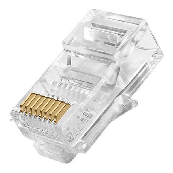 Terminal Conector RJ45 Pacote Com 100 Unidades - XC-CRJ 6