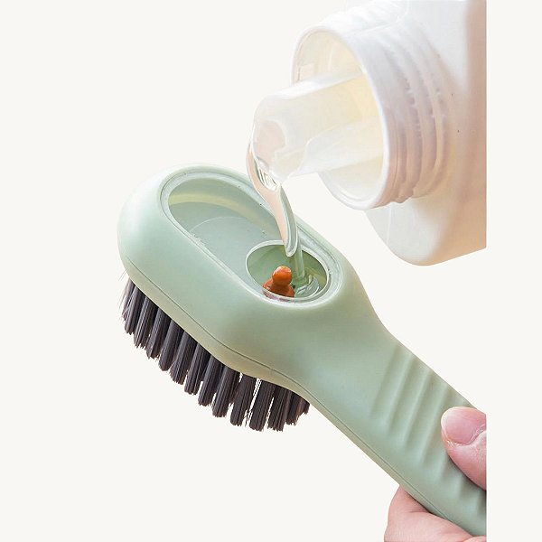 Escova Multifuncional para Limpeza Portátil de Plástico Macio (ES7951)