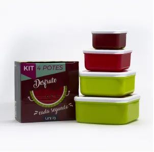 Kit 4 Marmitas - Desfrute Ref. 1206