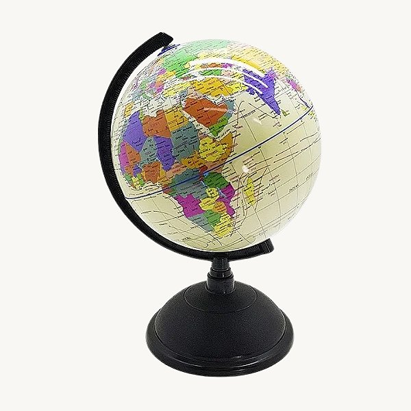 Globo Terrestre Diametro 20cm/8" - Altura com a base 30cm M200