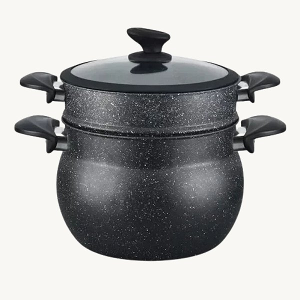 Panela de Alumínio à Vapor com Revestimento Cerâmico 26cm HM5502