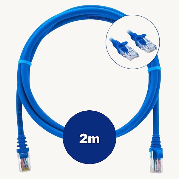 CABO DE REDE - 2 METROS - MARCA X-CELL MOD: XC-CAT6 - CAT6 XCELL