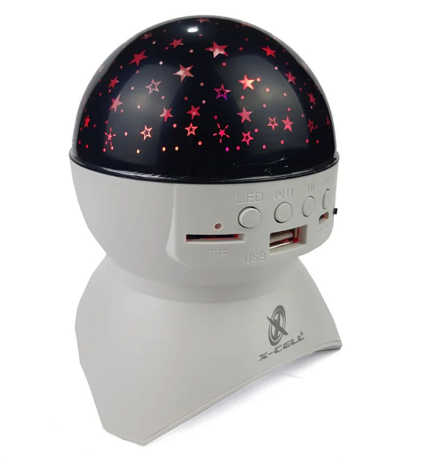 Caixa de som com Globo Led de estrelas XC-XL-14 X-cell