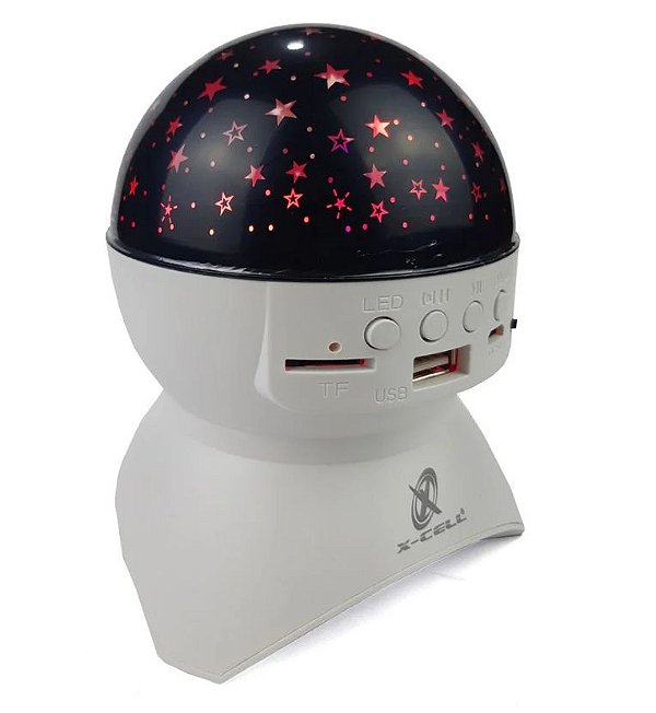 Caixa de Som com Globo Led de Estrelas XC-XL-14 X-Cell