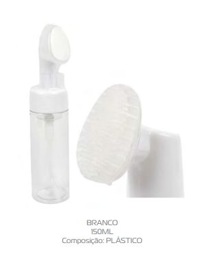 Frasco Pump de Espuma para Limpeza - Plástico 150ml - Pump Espumador para Limpeza Facial