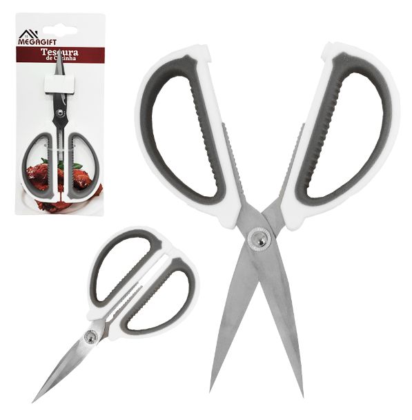 Tesoura De Cozinha Megagift MG9083 - Dimensao 15,3x8cm.