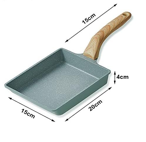 Frigideira de Alumínio Cerâmico Retangular + Espatula de Silicone HM6005