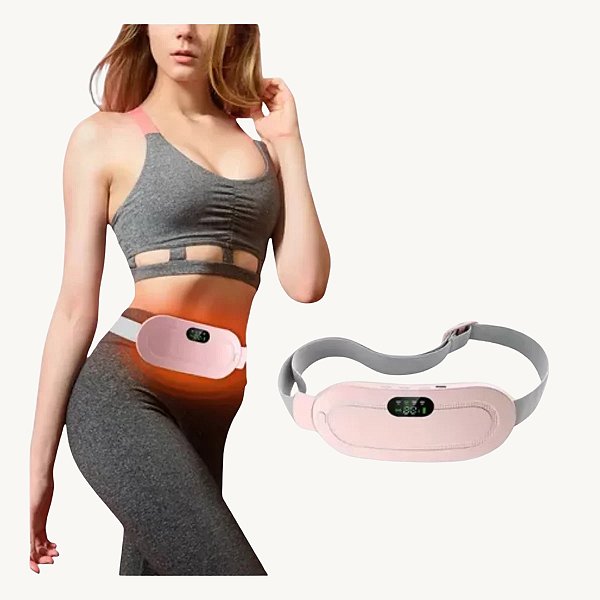 Massageador Térmico Cólicas Menstruais Vibra e Aquece HM5319
