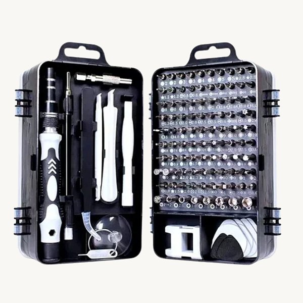 Jogo Mini Chaves Precisão Multiuso Kit Ferramentas 115 Peças D2